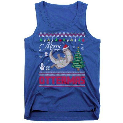 Merry Ottermas Merry Christmas T Shit Cool Gift Tank Top