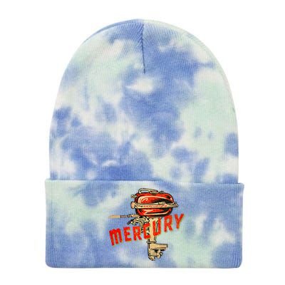 Mercury Outboard Motor Tie Dye 12in Knit Beanie