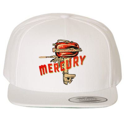 Mercury Outboard Motor Wool Snapback Cap