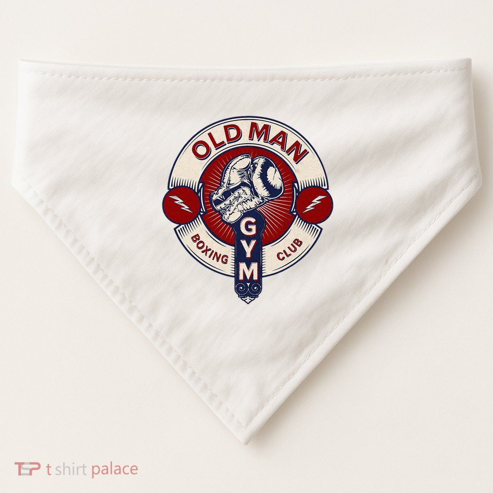 Mma Old Man Boxing Club Combat USA-Made Doggie Bandana