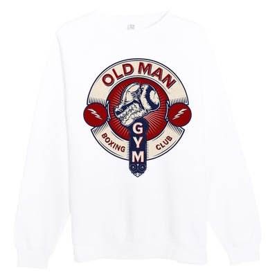 Mma Old Man Boxing Club Combat Premium Crewneck Sweatshirt