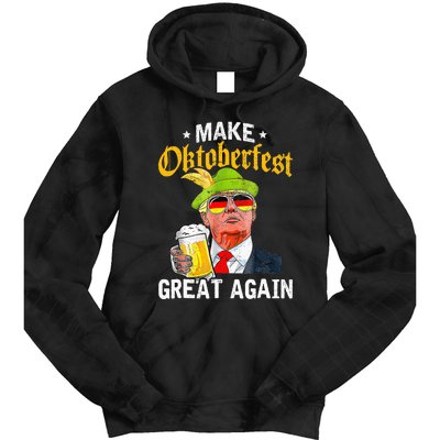 Munich Oktoberfest Make October Fest Great Again Usa Tie Dye Hoodie