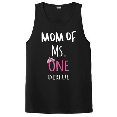 Mom Of Ms Onederful 1st Birthday Family Matching Gift PosiCharge Competitor Tank