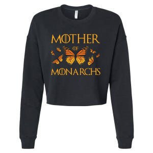 Mother Of Monarchs Butterfly Lover Insect Butterflies Cropped Pullover Crew