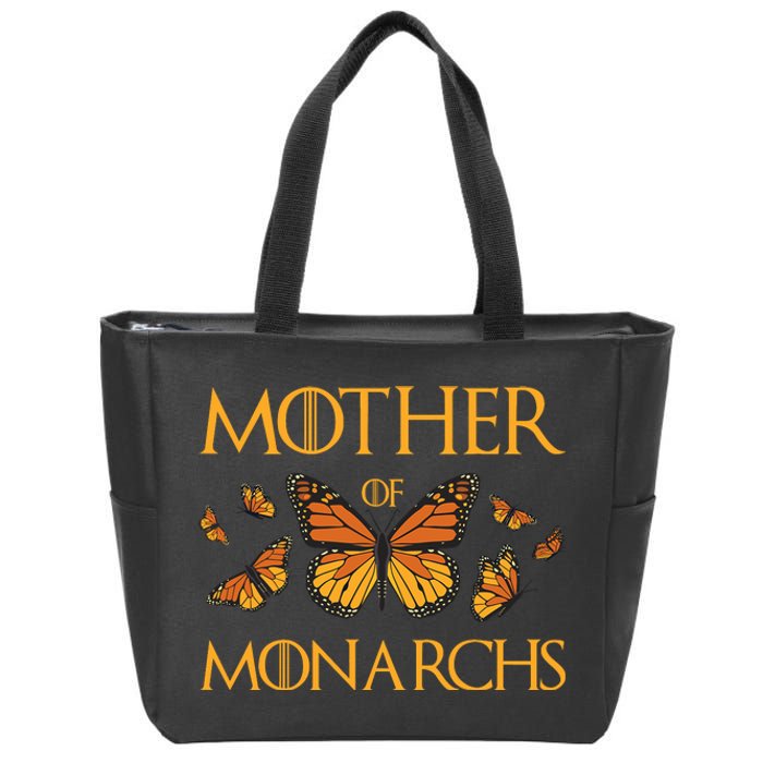 Mother Of Monarchs Butterfly Lover Insect Butterflies Zip Tote Bag