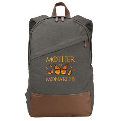 Mother Of Monarchs Butterfly Lover Insect Butterflies Cotton Canvas Backpack