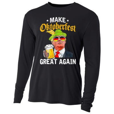 Munich Oktoberfest Make October Fest Great Again Usa Cooling Performance Long Sleeve Crew