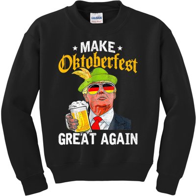 Munich Oktoberfest Make October Fest Great Again Usa Kids Sweatshirt