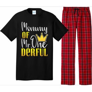 Mommy Of Mr Onederful 1st Birthday First Dad Matching Family Meaningful Gift Pajama Set