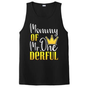 Mommy Of Mr Onederful 1st Birthday First Dad Matching Family Meaningful Gift PosiCharge Competitor Tank