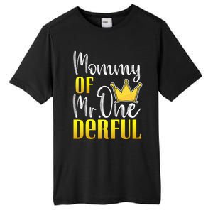 Mommy Of Mr Onederful 1st Birthday First Dad Matching Family Cool Gift Tall Fusion ChromaSoft Performance T-Shirt