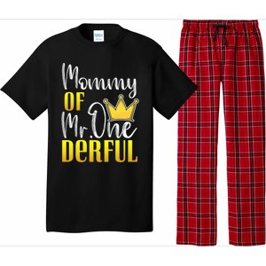 Mommy Of Mr Onederful 1st Birthday First Dad Matching Family Cool Gift Pajama Set