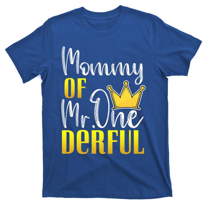 Mommy Of Mr Onederful 1st Birthday First Dad Matching Family Cool Gift T-Shirt