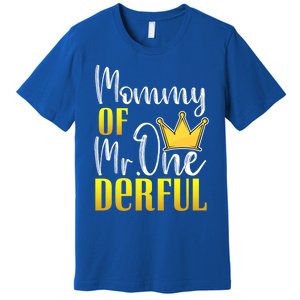 Mommy Of Mr Onederful 1st Birthday First Dad Matching Family Cool Gift Premium T-Shirt