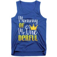 Mommy Of Mr Onederful 1st Birthday First Dad Matching Family Cool Gift Tank Top