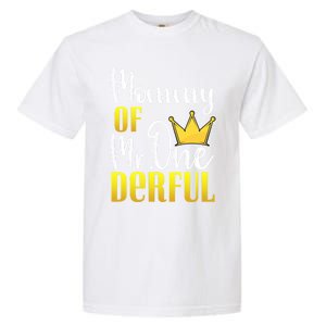 Mommy Of Mr Onederful 1st Birthday First Dad Matching Family Cool Gift Garment-Dyed Heavyweight T-Shirt