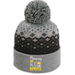 Mommy Of Mr Onederful 1st Birthday First Dad Matching Family Cute Gift The Baniff Cuffed Pom Beanie