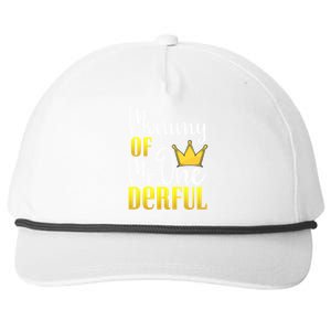 Mommy Of Mr Onederful 1st Birthday First Dad Matching Family Cute Gift Snapback Five-Panel Rope Hat