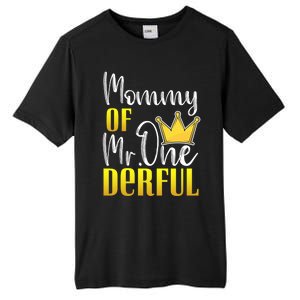 Mommy Of Mr Onederful 1st Birthday First Dad Matching Family Cute Gift Tall Fusion ChromaSoft Performance T-Shirt