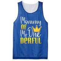 Mommy Of Mr Onederful 1st Birthday First Dad Matching Family Cute Gift Mesh Reversible Basketball Jersey Tank