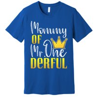 Mommy Of Mr Onederful 1st Birthday First Dad Matching Family Cute Gift Premium T-Shirt