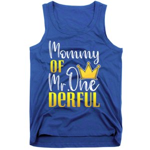 Mommy Of Mr Onederful 1st Birthday First Dad Matching Family Cute Gift Tank Top