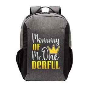 Mommy Of Mr Onederful 1st Birthday First Dad Matching Family Cute Gift Vector Backpack