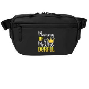 Mommy Of Mr Onederful 1st Birthday First Dad Matching Family Cute Gift Crossbody Pack