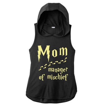 Manager Of Mischief Ladies PosiCharge Tri-Blend Wicking Draft Hoodie Tank