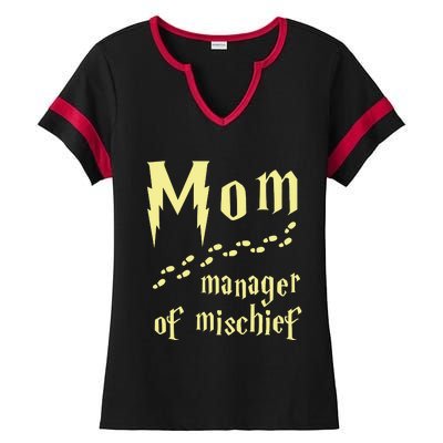 Manager Of Mischief Ladies Halftime Notch Neck Tee