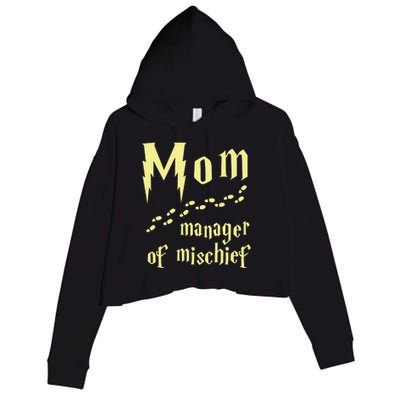 Manager Of Mischief Crop Fleece Hoodie