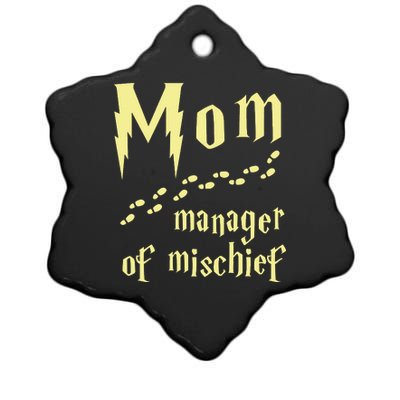 Manager Of Mischief Ceramic Star Ornament