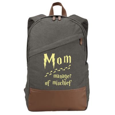 Manager Of Mischief Cotton Canvas Backpack