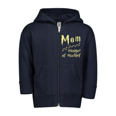 Manager Of Mischief Toddler Zip Fleece Hoodie