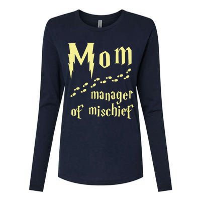 Manager Of Mischief Womens Cotton Relaxed Long Sleeve T-Shirt