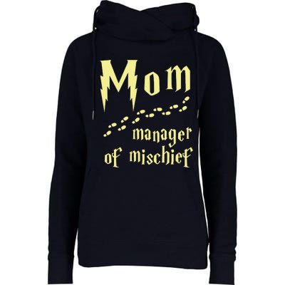 Manager Of Mischief Womens Funnel Neck Pullover Hood