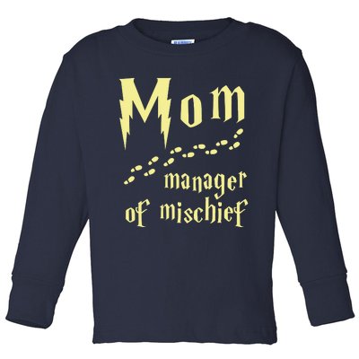 Manager Of Mischief Toddler Long Sleeve Shirt