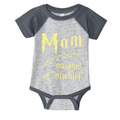 Manager Of Mischief Infant Baby Jersey Bodysuit