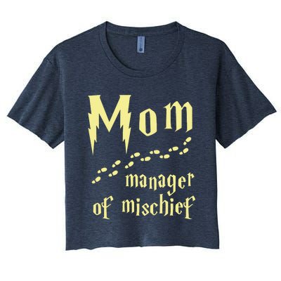 Manager Of Mischief Women's Crop Top Tee