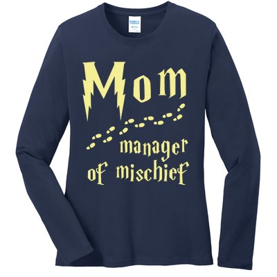 Manager Of Mischief Ladies Long Sleeve Shirt