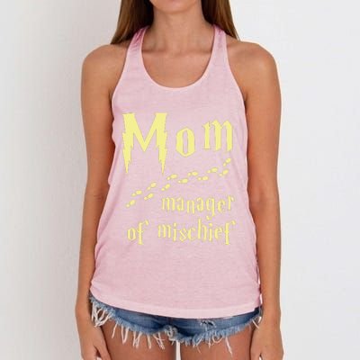 Manager Of Mischief Women's Knotted Racerback Tank