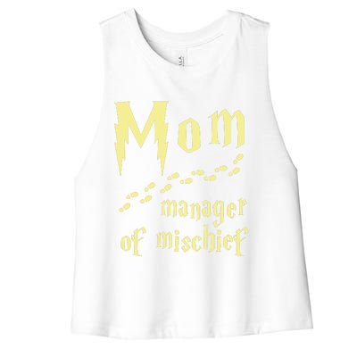 Manager Of Mischief Women's Racerback Cropped Tank