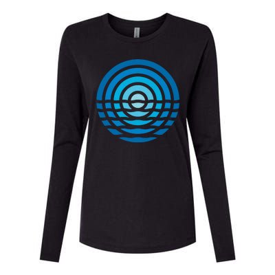 Moonrise Ocean Womens Cotton Relaxed Long Sleeve T-Shirt