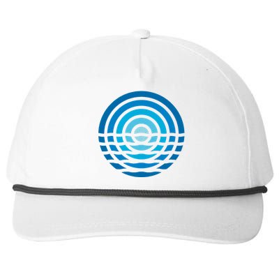 Moonrise Ocean Snapback Five-Panel Rope Hat