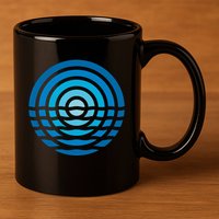 Moonrise Ocean 11oz C Handle Ceramic Mug