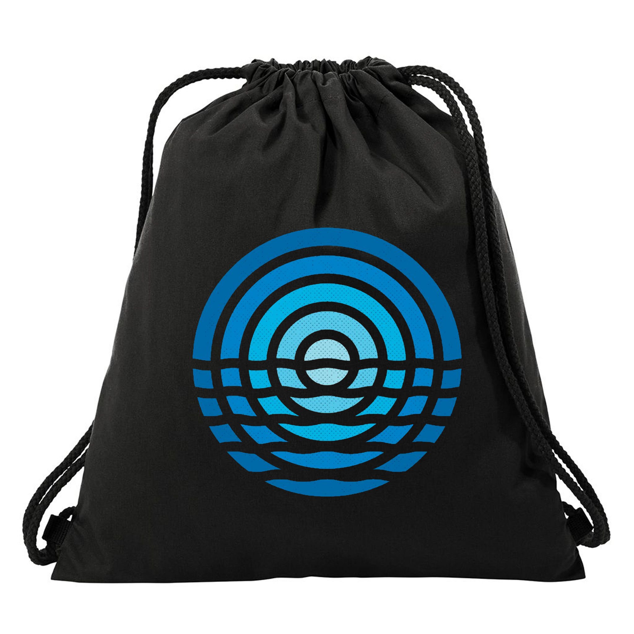 Moonrise Ocean Drawstring Bag