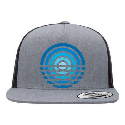 Moonrise Ocean Flat Bill Trucker Hat