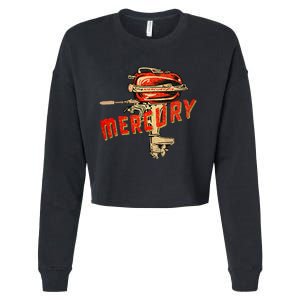 Mercury Outboard Motor Cropped Pullover Crew