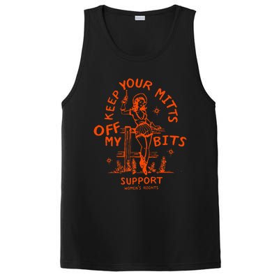 Mitts Off My Body My Choice Badass Feminist Cowgirl PosiCharge Competitor Tank