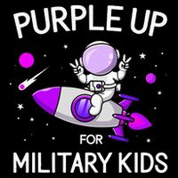 Month Of Military Child Astronaut Purple Up Military Sustainable Bucket Hat